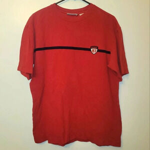 Aeropostale Vintage Aero 87 Mens Med Tee Red w/blue stripe Y2K Millennium LOT N